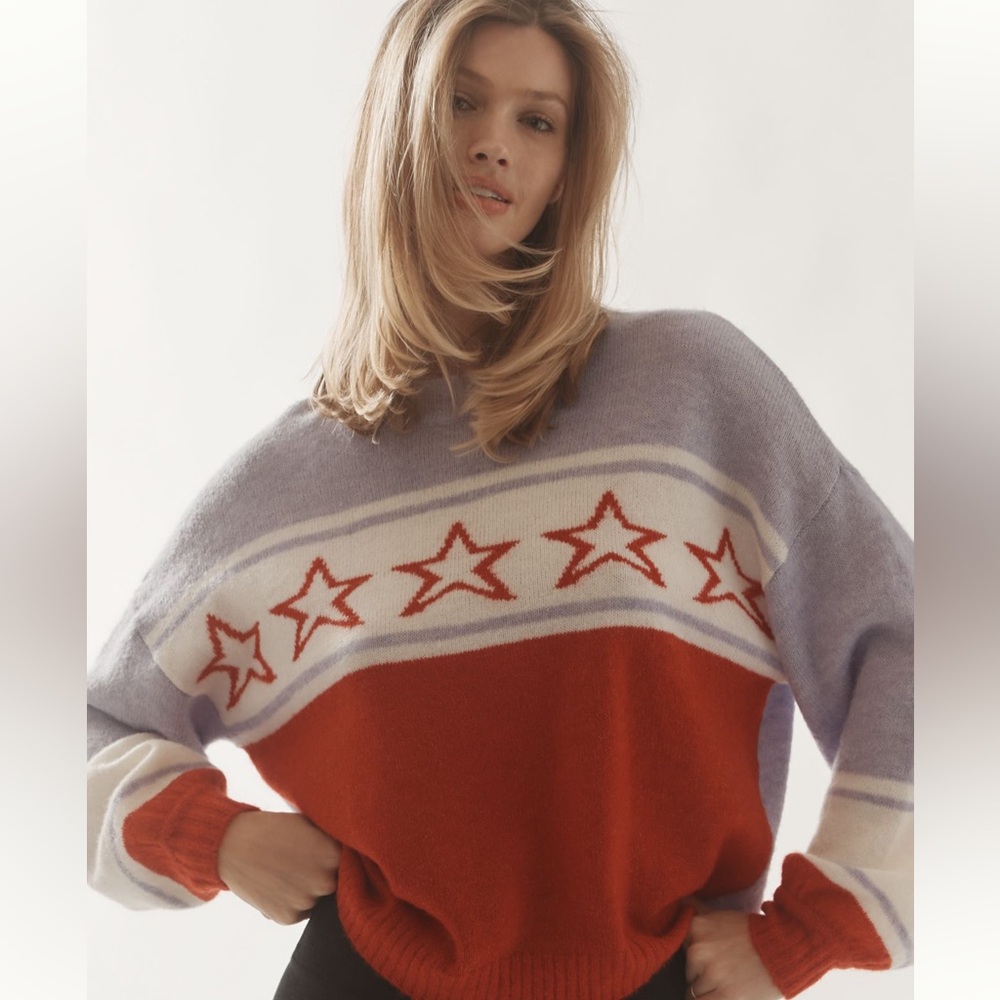 Anthropologie Sundry Star Pullover Sweater - Picture 2 of 6